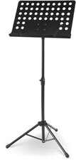 Notenständer Notenpult Orchesterpult Notenstativ Metall Lochblech Stabil Schwarz