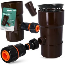 Dachrinnenablauf DN 110x3/4 AG Fallrohr Regenwassersammler Regendieb Regenwasser