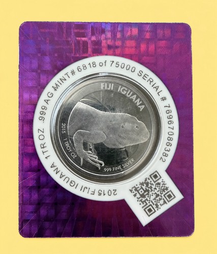Fiji iguana 2015 - oz, silber