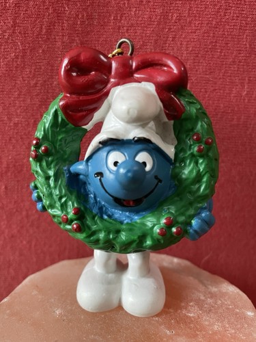 Weihnachts schlumpf mit - , kranz