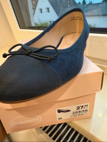Brandneue damen ballerina navy - brandneue,