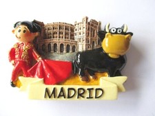 Madrid Magnet Souvenir Spanien Torrero Stierkampf 7 cm,Neu !