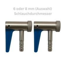 Druckluft Adapter Hebelstecker 6 mm 8 mm Reifenfüller Kompressor Schlauch Kipp