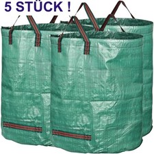 5X Gartensack 272L Grünschnitt XXL Laubsack faltbar Gartenabfallsack Grünschnitt