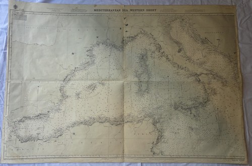 Marinekarte mittelmeer sea - mittelmeer,