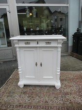 Gründerzeit Vertiko um 1880 aus Frankreich in weiß lackiert