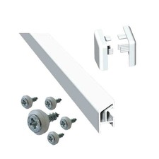 Kunststoff Wetterschenkel 15/30mm mit Nippelschrauben und Abschlusskappen