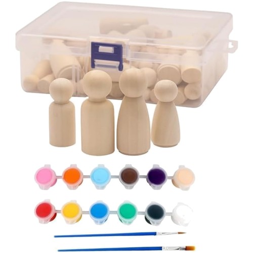 Holzpuppen figuren set - figuren,
