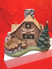 Partylite Blockhütte rar P7305 Teelichthalter