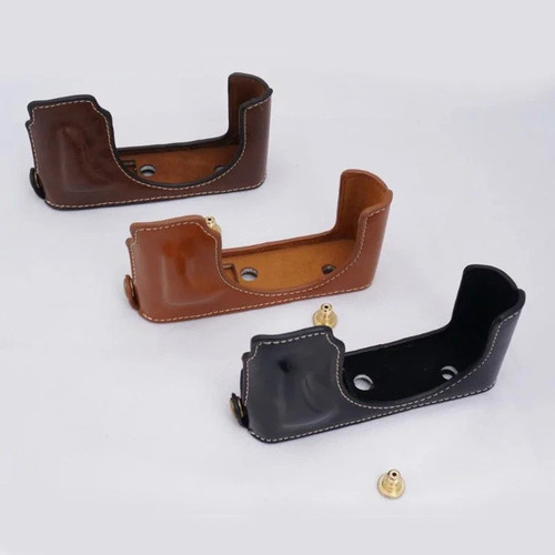 Leder halbtasche mit - leder‑halbtasche,