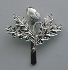 Mützenabzeichen British Army South Nottinghamshire Husars eloxiert