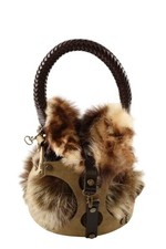 Handtasche Pelz braun