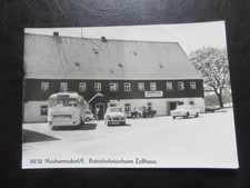 AK Neuhermsdorf,Erzgebirge,Betriebsferienheim Zollhaus,Bus,Ikarus,Auto,Wolga