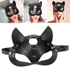 Frau Kunstleder Katzenmaske
