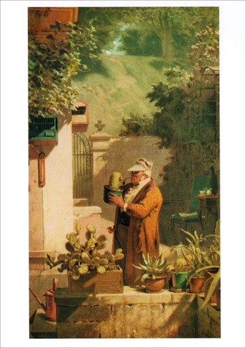 Kunstkarte carl spitzweg - kunstkarte, "der