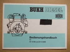 Bukh DV18, Diesel, Bedienungshandbuch für DV 18 ME und DV18 SME