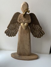 Deko Holz Engel Figur