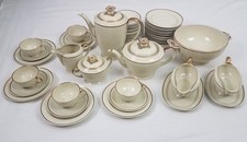 Hutschenreuther Hohenberg Kaffeeservice bis 6 Personen Gold- und Platinrand