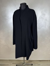 YUKAI Blazer Damen Mantel Jacke Coat Gr. 48 Wolle Virgin Wool Black Schwarz Rare