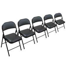 Klappstühle aus Kunstleder -