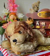 Steiff FLOPPY COCKIE 7328,00 Mohair/Augen gestickt/Russel/ s. weich/28 cm/ Knopf