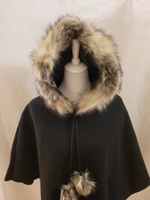 Gr 32-36 Damen Poncho Jacke