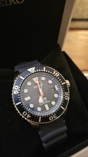 Seiko Prospex SNE549P1 Blue Diver Solaruhr 200m Kautschukband und Edelstahl