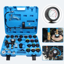 Kühlsystem Kühler Tester Prüfer Abdrückgerät 28 tlg Set Prüfgerät Entlüfter KFZ