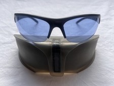 PRADA Sport Sonnenbrille SPR 08B 7AL 5V1  Schwarz Blau. Linea Rosso. Vintage.