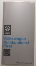 VW Typ 1 2 3 4 Käfer Bus Karmann Kundendienst Pass Serviceheft ab 1966 11/68 NOS