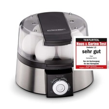 Eierkocher 7 Eier Edelstahl mit Messbecher Eipick Härtegrad einstellbar 435 Watt