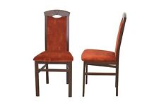 2er Set Stühle Velour-Stoff