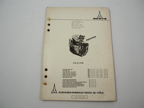 Deutz f3l a3l 514 dieselmotor - a3l,
