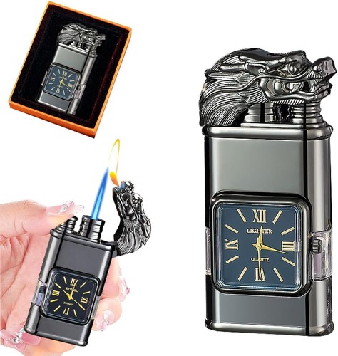 Feuerzeug mit uhr gas - feuerzeug,