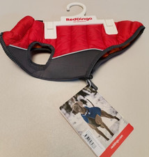 Hundemantel Red Dingo Puffer Daunenmantel  25 cm rot orange Wendemantel