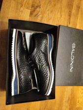 Baldinini Herrenschuhe – Derby U Vit. Intreccio Blau – Größe 45 – Neu