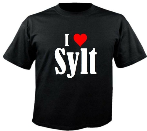 Shirt love sylt für damen - t-shirt,