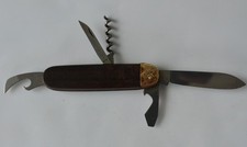 Richartz Solingen Wal Logo Swiss Army Knife – Wood Scales – Solingen Germany