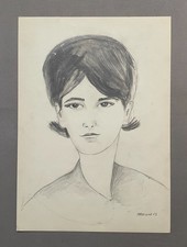 Frauenportrait signiert und