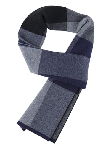 Wool men knitted scarf - men's,