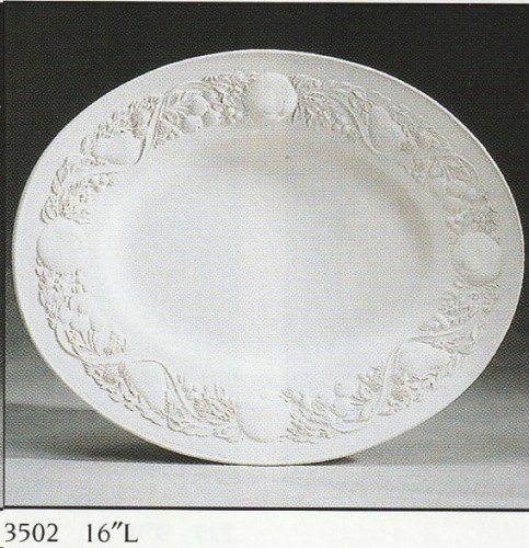 3502h schale oval - schale, mit