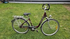 Alu Fahrrad City Bike 28 Zoll, Damen, 7-Gang, Tiefeinsteiger, Cyco