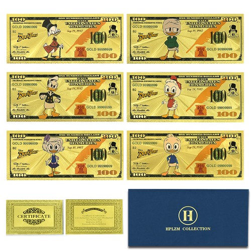 6pcs set duck tales gold - 6pcs/set,
