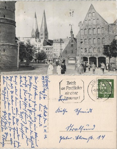 Ansichtskarte lübeck - ansichtskarte,