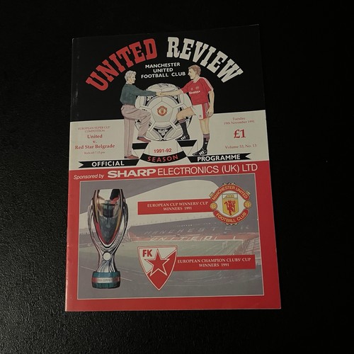 Programm uefa supercup 1991 - programm,
