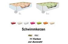 Schwimmkerzen Farbauswahl 24er Pack 11 Farben zur Auswahl von  Kerzen Wiedemann