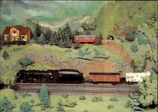 DDR Modell-EISENBAHN Postkarte HO-Anlage Klub Skoda-Werke Plzen, Bild u. Heimat