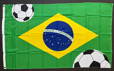 Brasilien Brasil Länder Fahne Flagge 150x90 Flag WM EM Fussball BALL #000