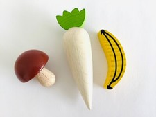 🎄Haba,  Pilz 🍄 Rettich, Banane 🍌 Kaufladen- und Küchenzubehör aus Holz, Neu!