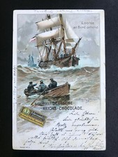 AK Litho (957) Werbung für Sprengel Deutsche Reich Schokolade Marine